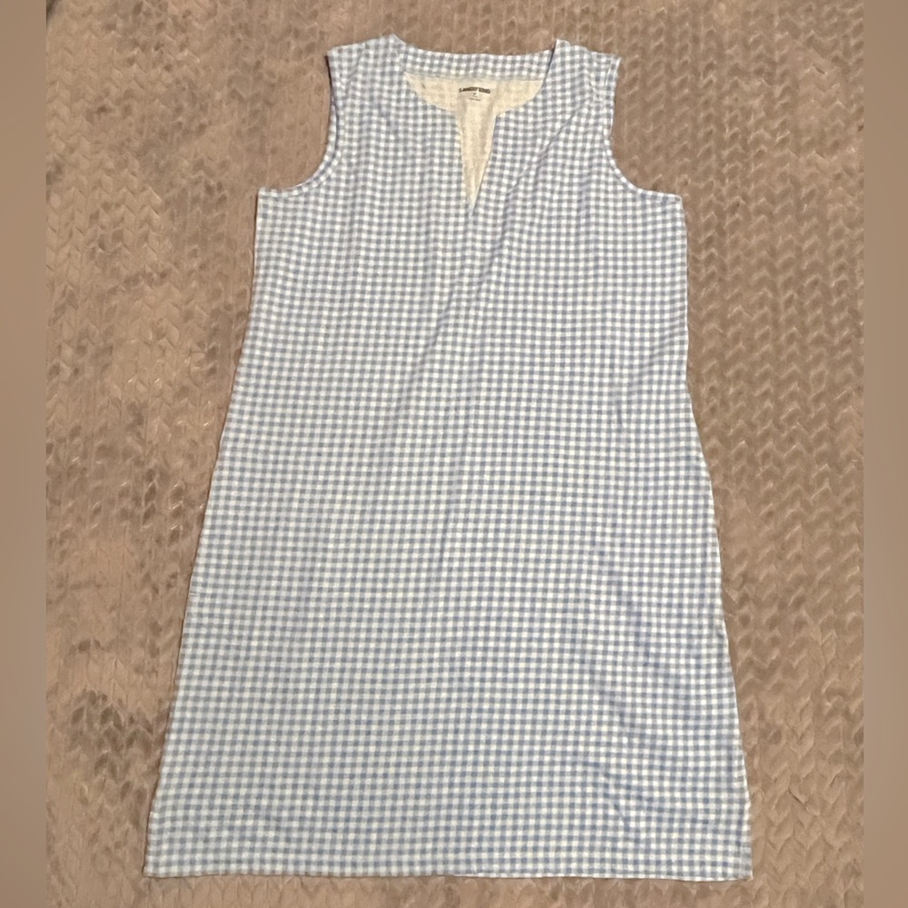 Lands End Blue and light blue Gingham picnic Dress